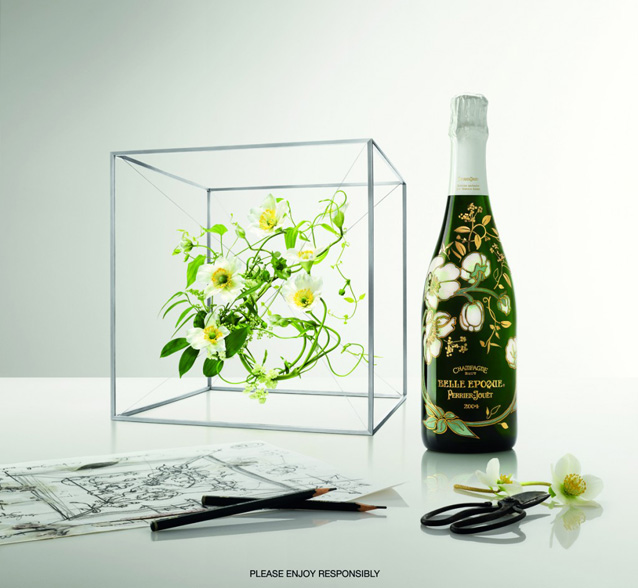 Champagne cuvée Belle Epoque de Perrier-Jouët, édition limitée pour le bicentenaire