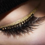 Faux cils et eye liner or de la collection Grand Bal de Dior.