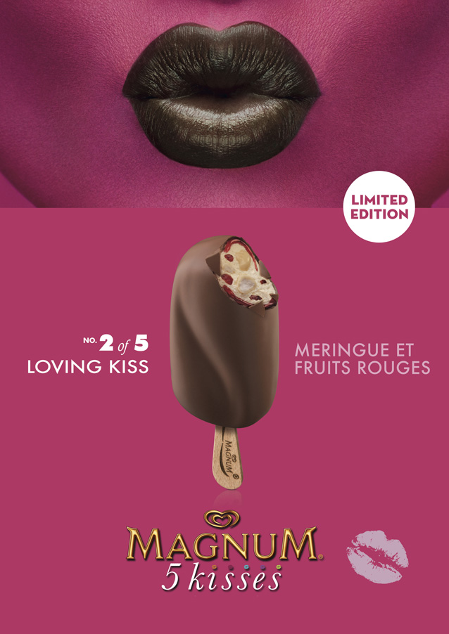 La glace Loving Kiss de la collection 5 Kisses de Magnum