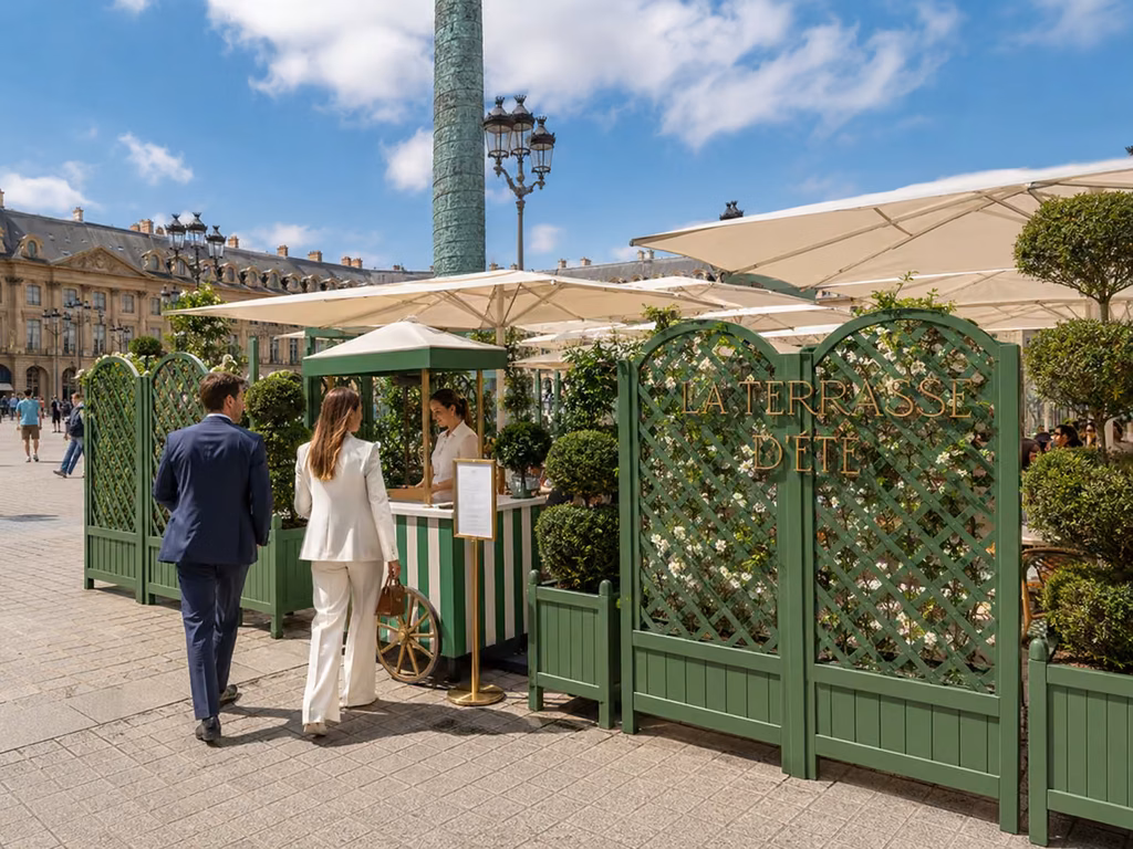 La Terrasse d'Été du Ritz Paris sur la Place Vendôme 3 terrasse ete parisienne ensoleillee