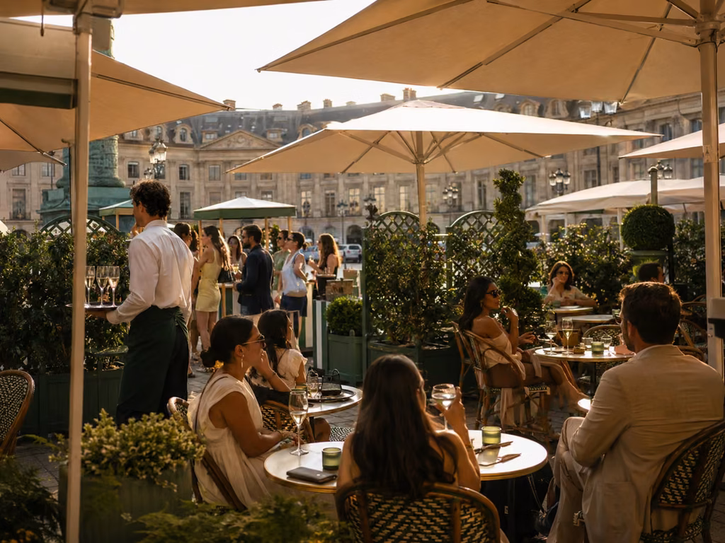 La Terrasse d'Été du Ritz Paris sur la Place Vendôme 1 terrasse parisienne baignee de soleil