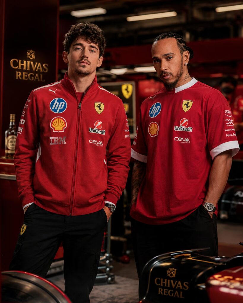 Chivas Regal x Ferrari F1 : le pit crew au cœur d’un partenariat de luxe 1 duo ferrari garage chivas regal 1