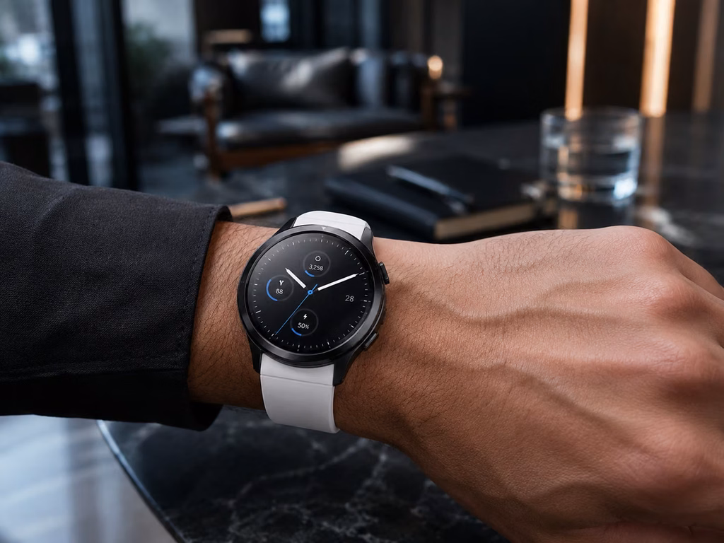 montre connectee au poignet