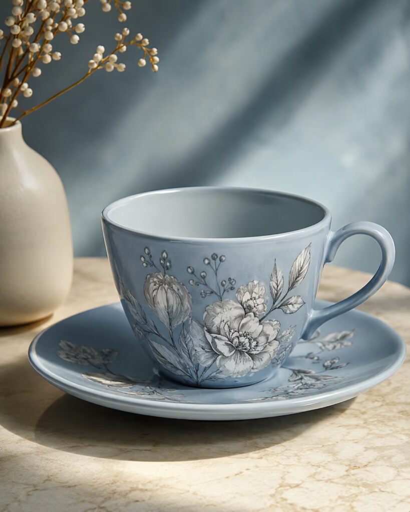 Wedgwood JW Anderson : Lucie Rie, la céramique devient objet de luxe 2 tasse bleue ceramique design luxe